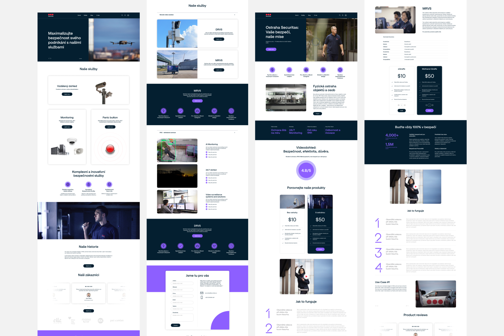 Securitas B2B web design